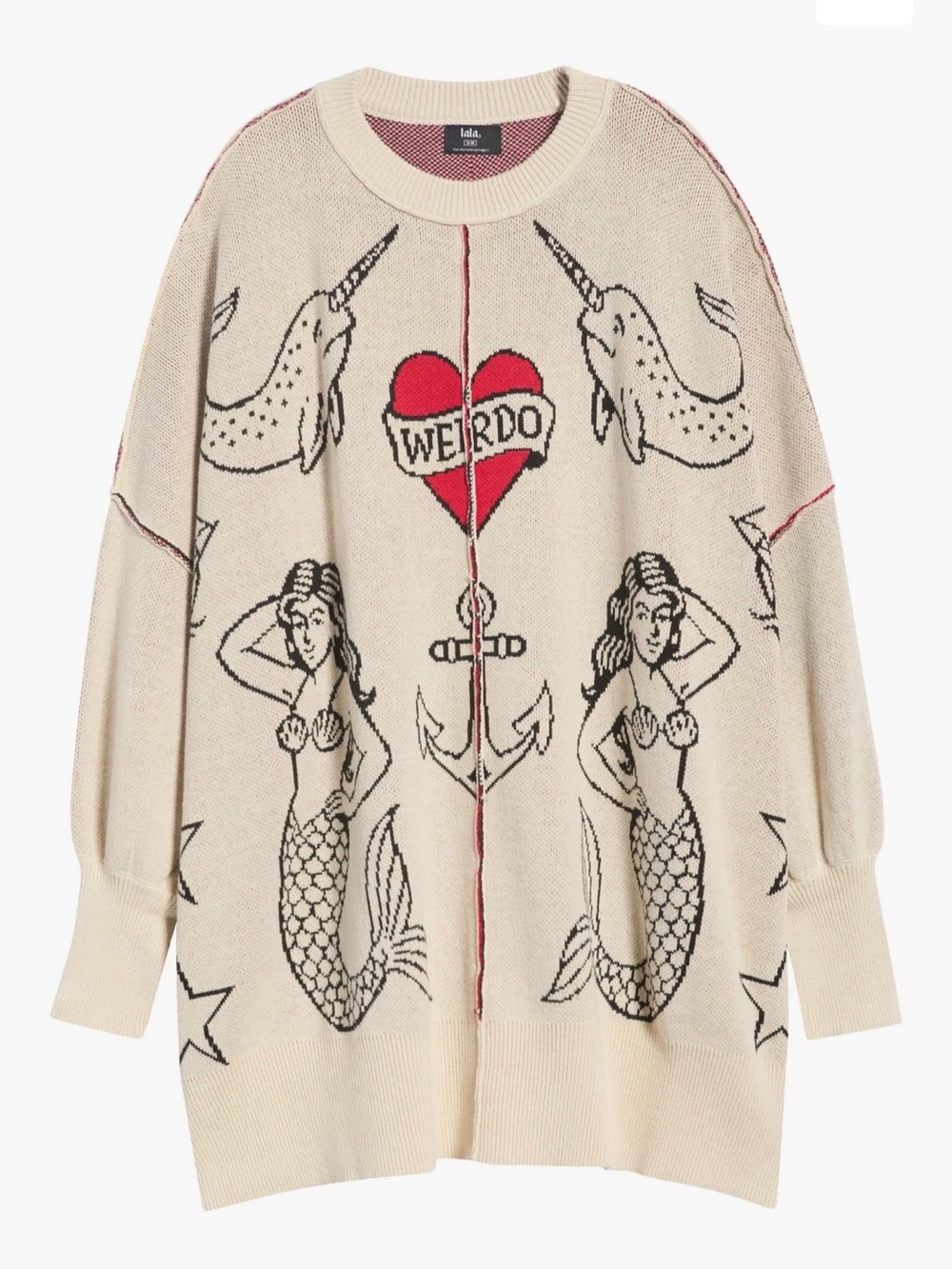 Dressed in LALA: Lala Tattoo Shop Oversized Sweater